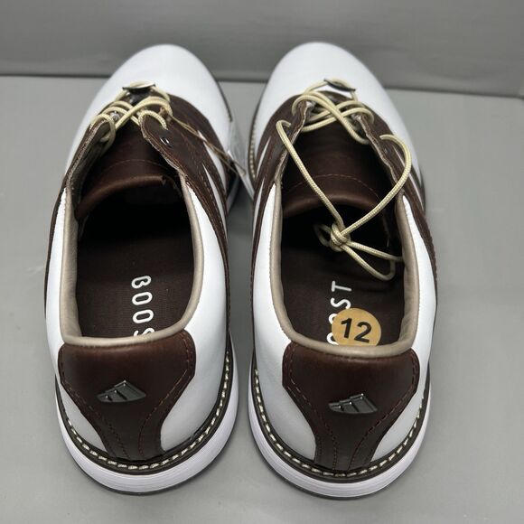 Adidas MC Z-Traxion White/Brown Golf Men\'s Shoes IG0910 Size 12 NEW